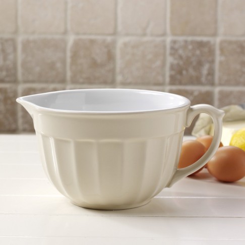 Duża miska z dzióbkiem i miarką Cream Duża miska z dzióbkiem i miarką Cream