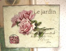 Tabliczka Le Jardin - Róże 1